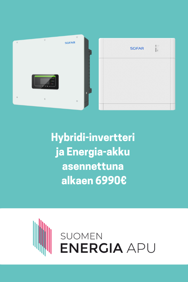 Energia-akku ja Hybridi-invertteri hinta